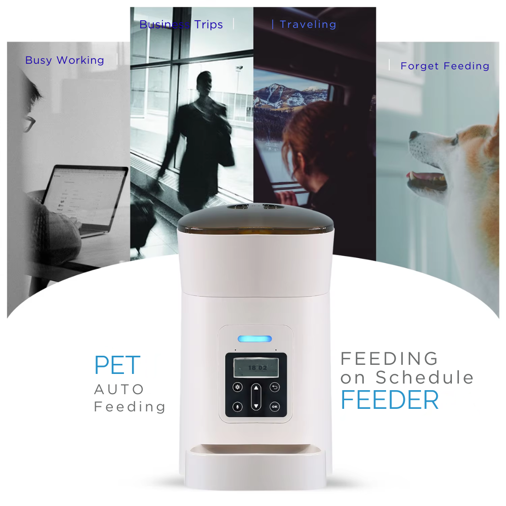 Smart Automatic Pet Feeder – Programmable Food Dispenser for Dogs & Cats