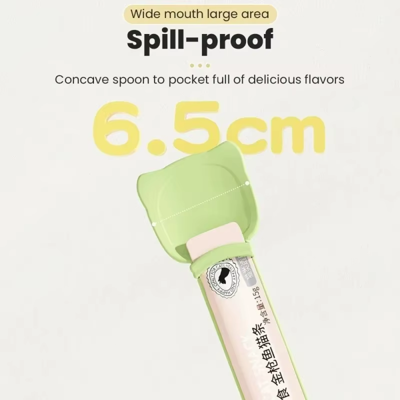 Cat Lickable Food Feeder Spoon – Long-Handle Wet Food Dispenser