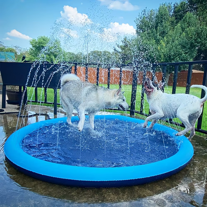 Portable Dog Pool with Built-In Sprinkler – Keep Your Pup Cool Outdoors