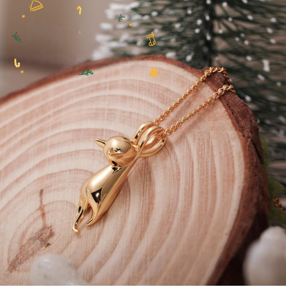 Trendy Cat Charm Necklace
