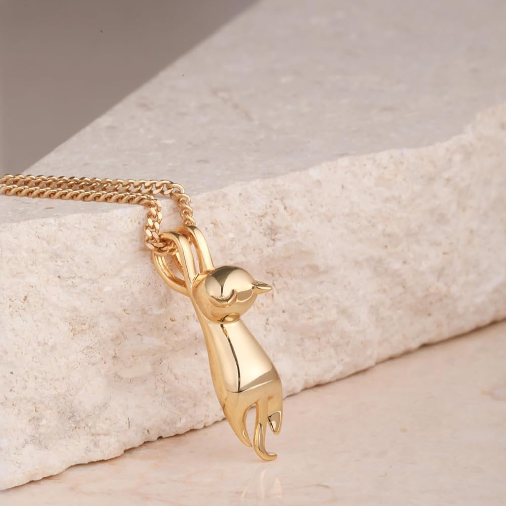 Trendy Cat Charm Necklace