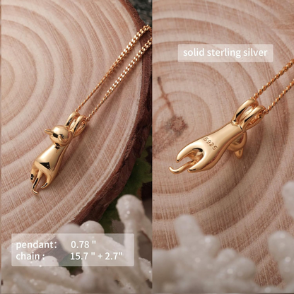 Trendy Cat Charm Necklace