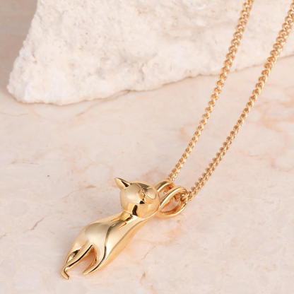 Trendy Cat Charm Necklace