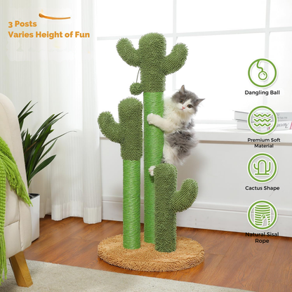 Cat Scratching Post & Tunnel – Fun Activity Center for Indoor Cats