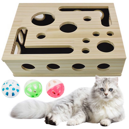 Cat Play & Scratch Box – Fun Nail File Toy for Indoor Cats
