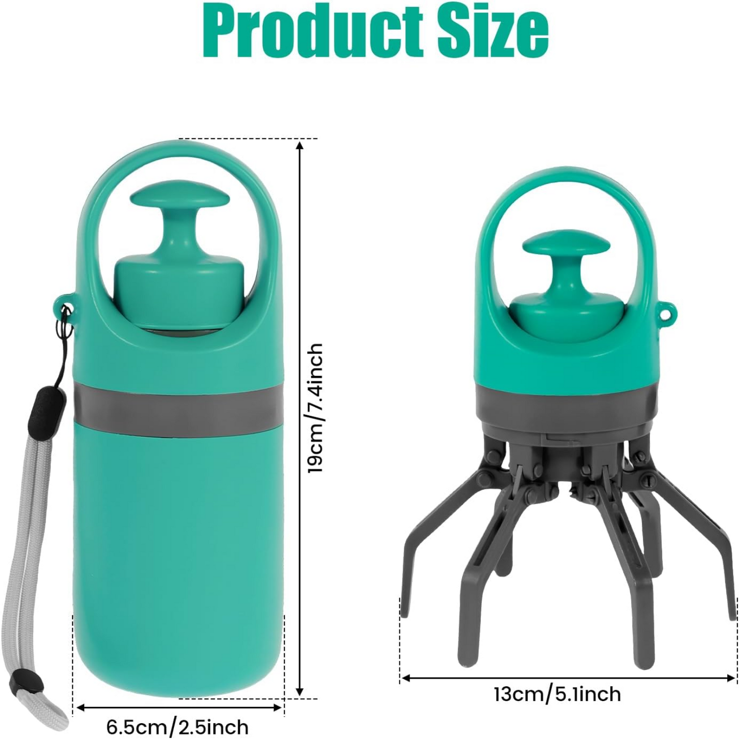 Portable No-Touch Dog Pooper Scooper