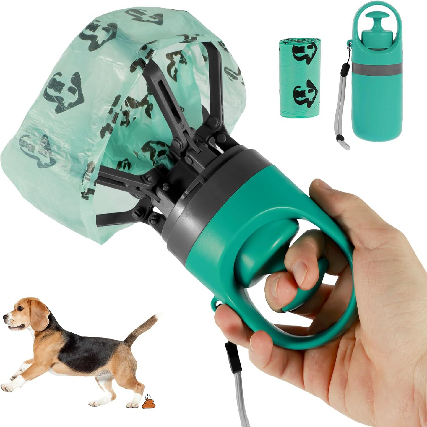 Portable No-Touch Dog Pooper Scooper