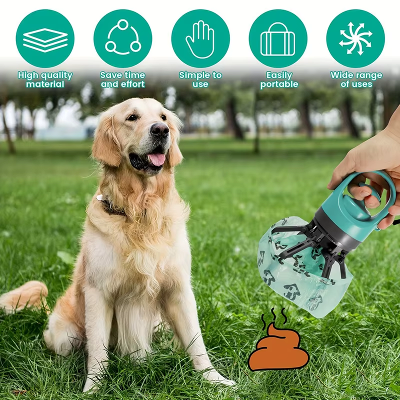 Portable No-Touch Dog Pooper Scooper