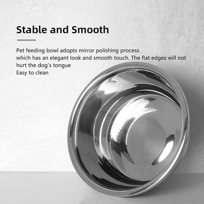 Stainless Steel Large Dog Food Bowl, 176 Oz (24Cup) Large Capacity Dog Water Bowl, Heavy Duty BPA Free for Extra Large Dogs (2 Pcs)
