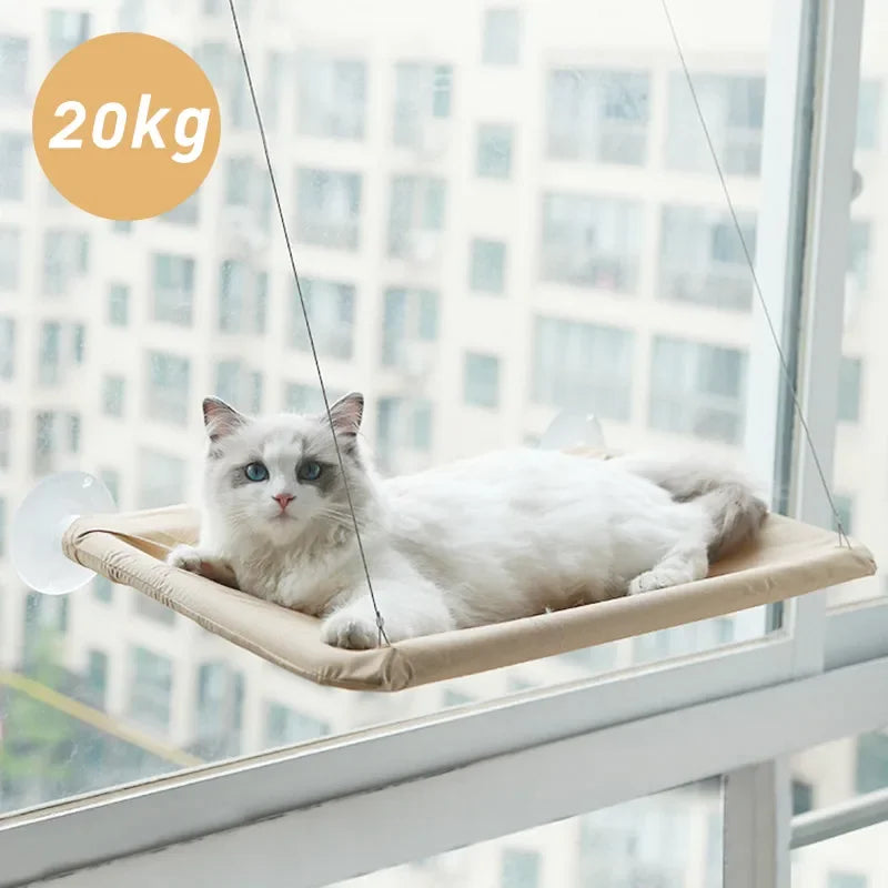 SunBasker Window Hammock – The Ultimate Sunny Seat for Cats Who Love to Lounge